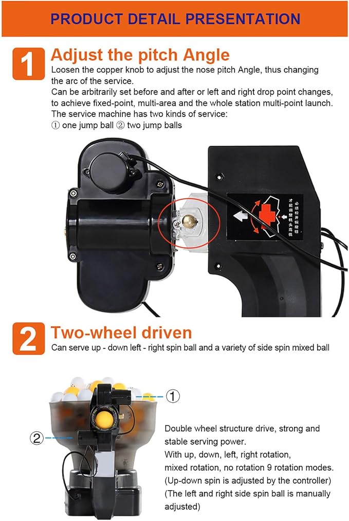 Table Tennis Robot Ping Pong Ball Machine S101